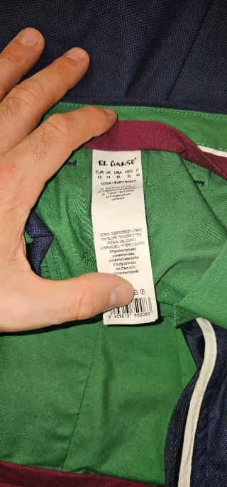 Traje El Ganso Azul y Verde