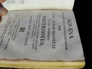 Libro de Oraciones y Rezos Antiguo del 1800 aprox