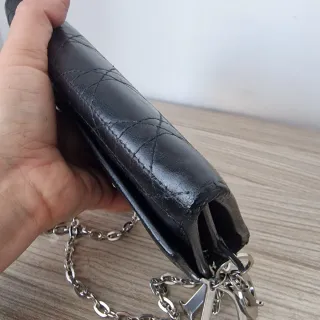 Cartera Lady Dior Wallet on Chain Negra