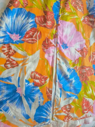 Vestido Zara Estampado Flores Talla M