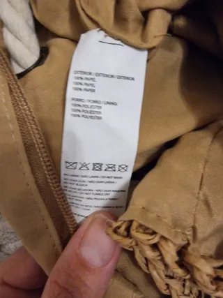 Mochila saco Paco Martinez rafia