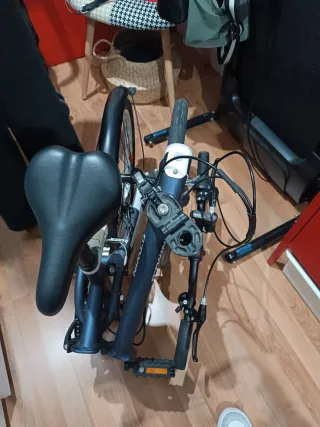 Bicicleta Plegable BTWIN Azul