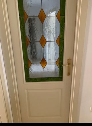 Puerta de paso con cristal Murano