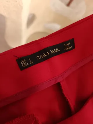 Pantaloni Zara rosso ciliegia