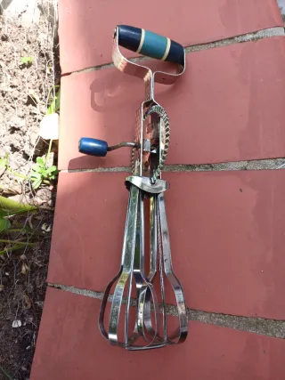 Batidora manual antigua Barilla Stainless Steel