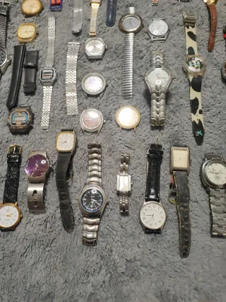 Lotto Ricambi Orologi Vintage Assortiti 28 Grammi Per Steampunk E Riparazioni