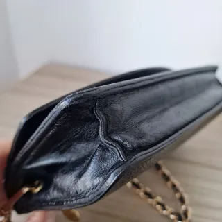 Bolso Cartera Chanel Piel Caviar Vintage Negro