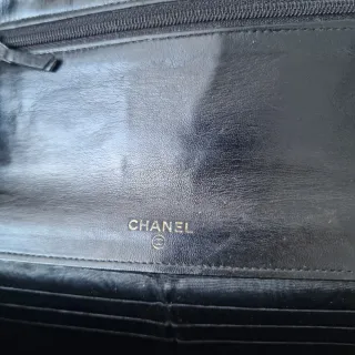 Bolso Cartera Chanel Piel Caviar Vintage Negro
