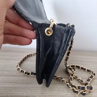 Bolso Cartera Chanel Piel Caviar Vintage Negro