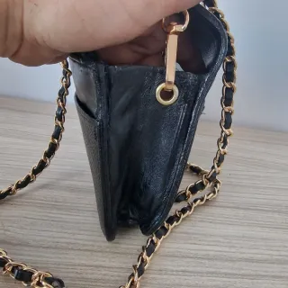 Bolso Cartera Chanel Piel Caviar Vintage Negro