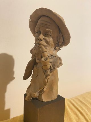 Busto terracotta Luciano Paoletti