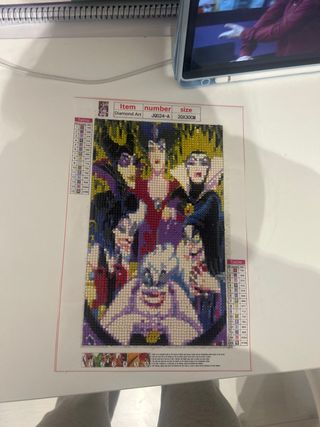 Cuadro Diamantes Disney Villanos 20x30cm