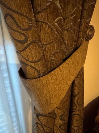 Cortinas Beige y Marrón