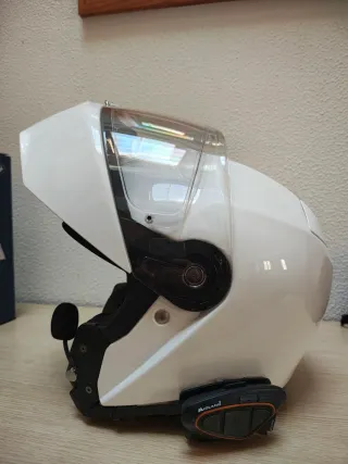 Casco Moto Modular HJC RPHA 90S Blanco