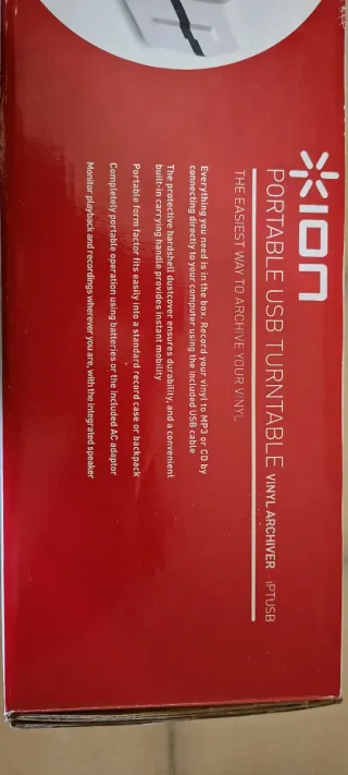 Giradischi USB Portatile ION. Vinile