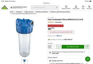 Prefiltro descalcificador con llave