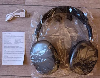 Auriculares Bluetooth BT 5.0 EURO LIFE Negros