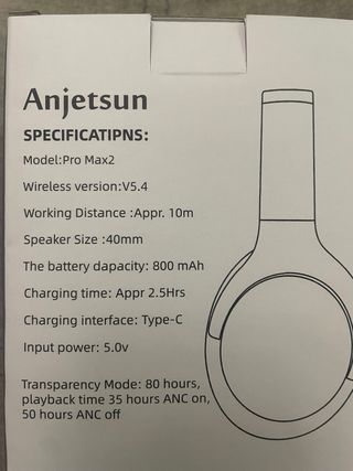 Auriculares Anjetsun Inalámbricos Rose Gold/Blanco