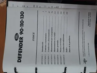 Manual del propietario Defender TD5