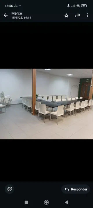 Sillas de catering blancas.dispongo de 54 unidades