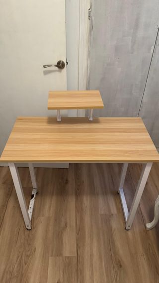 Mesa escritorio madera y metal