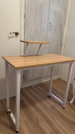 Mesa escritorio madera y metal