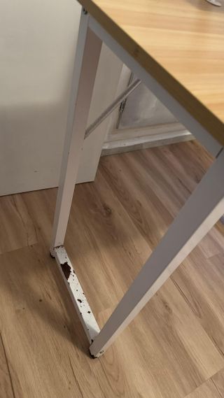 Mesa escritorio madera y metal