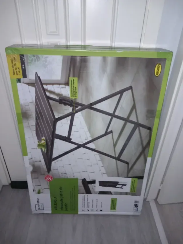 Mesa plegable 70cm terraza/jardín NUEVA