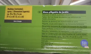 Mesa plegable 70cm terraza/jardín NUEVA