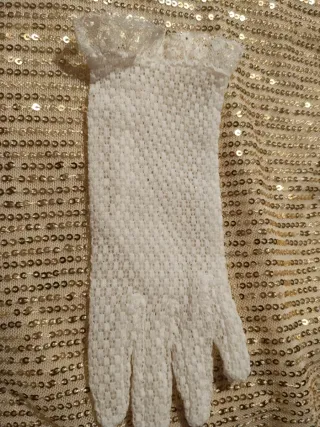 Guantes Comunión/Eventos . Blanco