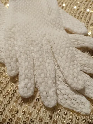 Guantes Comunión/Eventos . Blanco