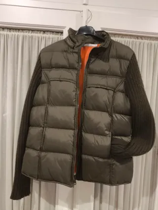 Chaquetón acolchado mujer verde M