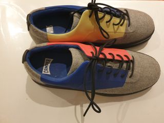 Zapatos Camper Azules, Grises, rojos y amarillos