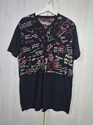 Camiseta Desigual Negra Talla XXL