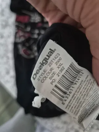 Camiseta Desigual Negra Talla XXL