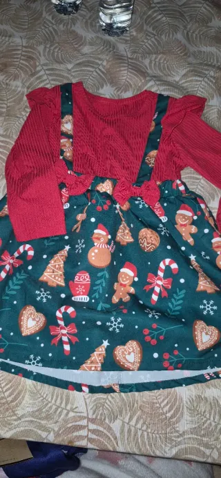Vestido Navidad Niña Talla 3 Años