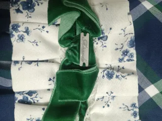 Vestido niña Miranda azul y verde talla 10.