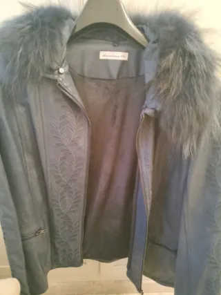 Chaqueta Asimétrico T XXL con pelo