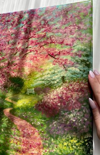 Cuadro de paisaje primaveral