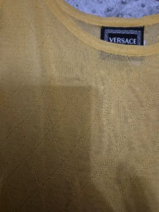 Top Versace Giallo Taglia S