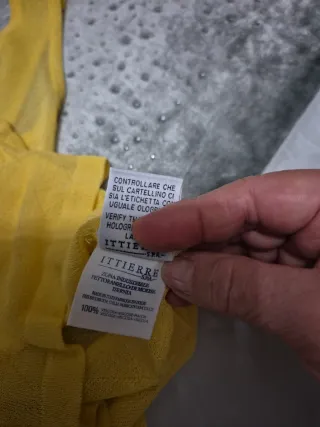 Top Versace Giallo Taglia S