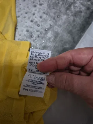 Top Versace Giallo Taglia S
