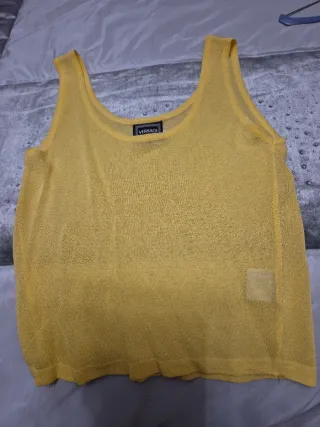Top Versace Giallo Taglia S