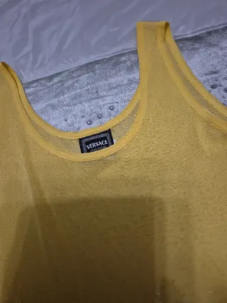 Top Versace Giallo Taglia S