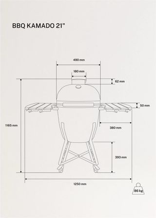 Barbacoa Kamado Create Negra