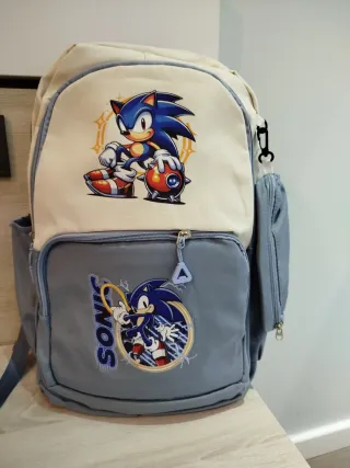 Mochila Sonic escolar nueva