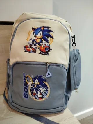 Mochila Sonic escolar nueva