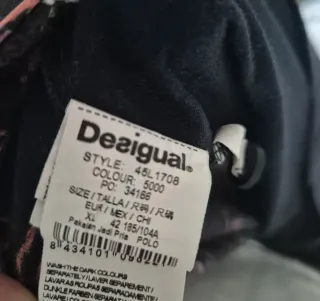 Camiseta Desigual Talla XL Multicolor