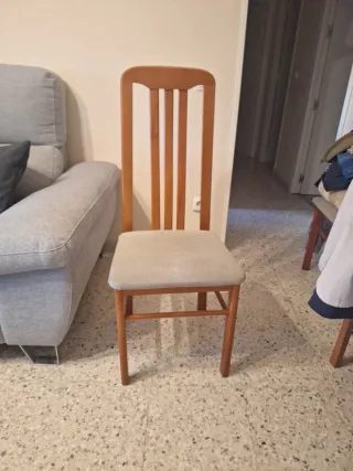 Sillas de comedor madera (6 unidades)