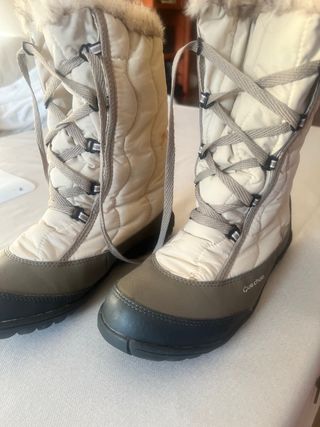Botas de nieve Quechua beige con pelo